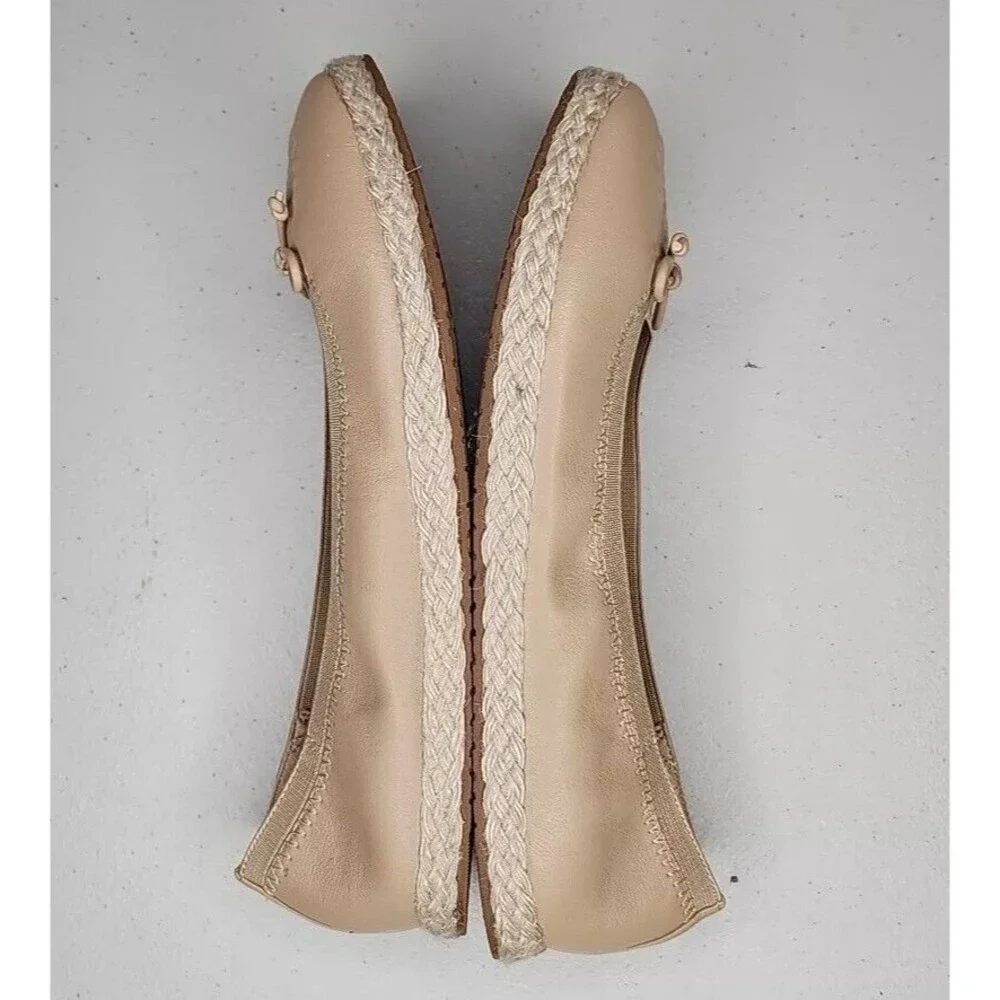 NWOB Frye and Co Willow Ballet Flats Espadrilles Slip On Square Toe Women's 7.5